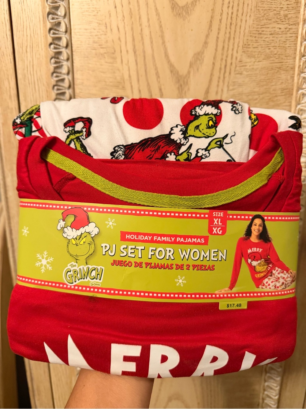 Kids Pajama Set in Red and White - Holiday PJ Set